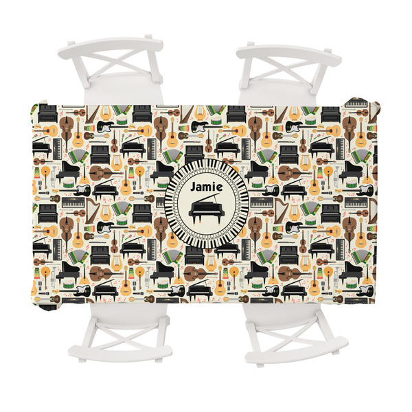 Custom Musical Instruments Tablecloth - 58"x102" (Personalized)