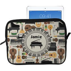 Musical Instruments Tablet Case / Sleeve - Large (Personalized)