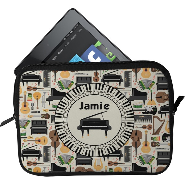 Custom Musical Instruments Tablet Case / Sleeve - Small (Personalized)