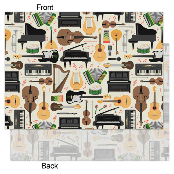 Musical Instruments Tissue Paper - Heavyweight - Large - Front & Back