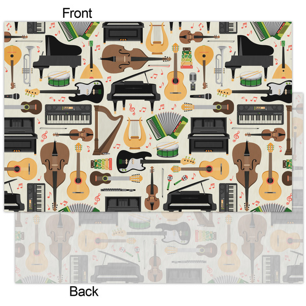 Musical Instruments Tissue Paper - Heavyweight - XL - Front & Back