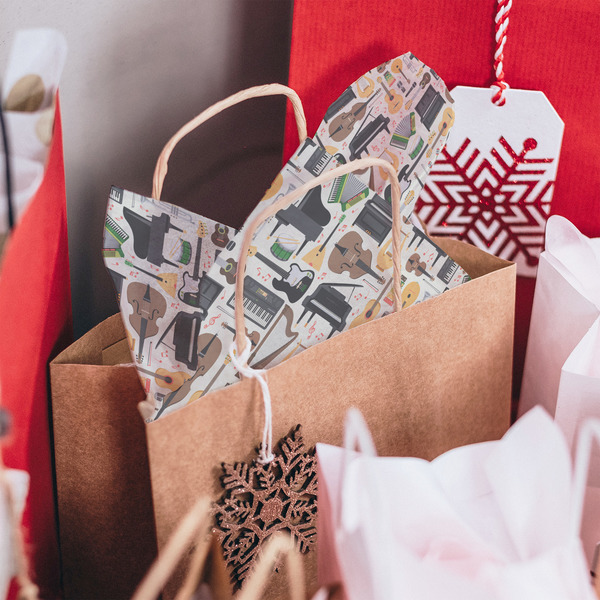 Musical Instruments Tissue Paper - In Gift Bag