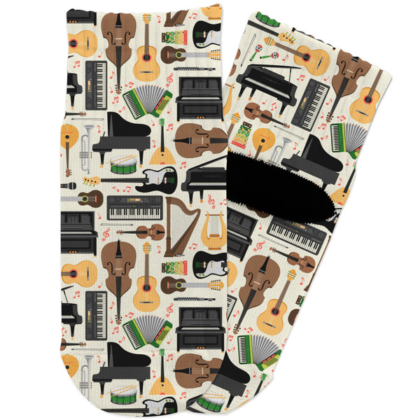 Custom Musical Instruments Toddler Ankle Socks