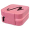 Musical Instruments Travel Jewelry Boxes - Leather - Pink - View from Rear