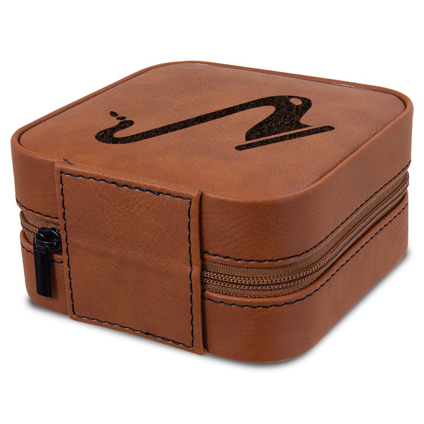 Musical Instruments Travel Jewelry Boxes - Leatherette - Rawhide - View from Rear