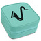 Musical Instruments Travel Jewelry Boxes - Leatherette - Teal - Angled View