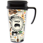 Musical Instruments Acrylic Travel Mug with Handle (Personalized)