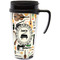 Musical Instruments Travel Mug with Black Handle - Front