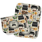 Musical Instruments Burp Cloths - Fleece - Set of 2 w/ Name or Text