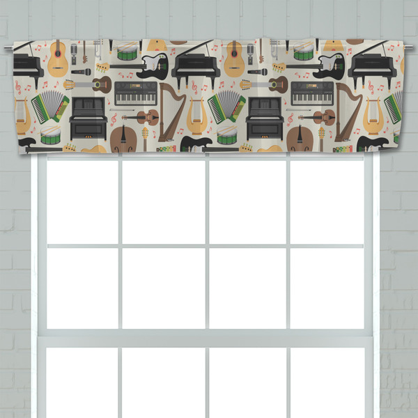 Musical Instruments Valance - Closeup on window