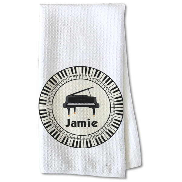 Musical Instruments Waffle Towel - Partial Print Print Style Image