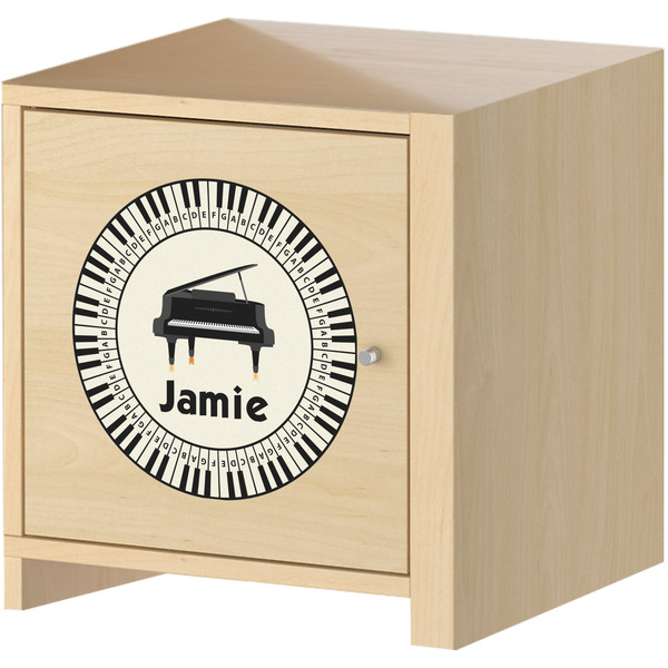 Musical Instruments Wall Graphic on Wooden Cabinet