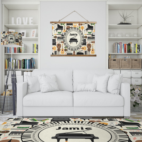 Musical Instruments Wall Hanging Tapestry - IN CONTEXT