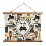 Musical Instruments Wall Hanging Tapestry - Wide (Personalized)