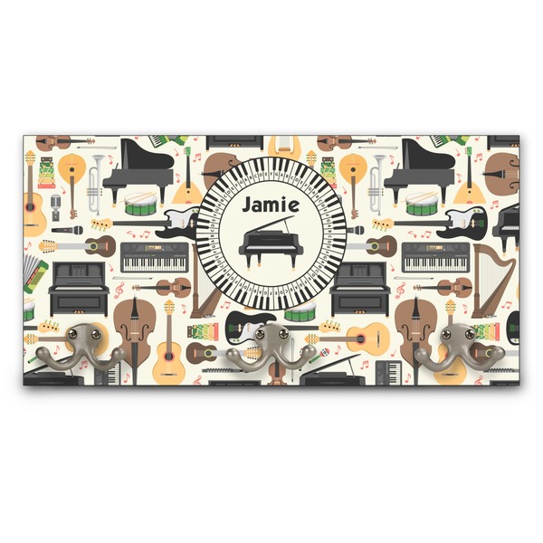 Custom Musical Instruments Wall Mounted Coat Rack (Personalized)