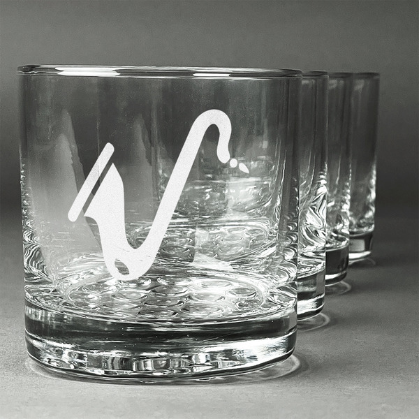 Custom Musical Instruments Whiskey Glasses (Set of 4)
