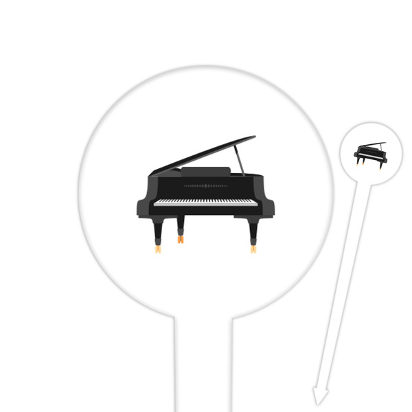Custom Musical Instruments Round Plastic Food Picks