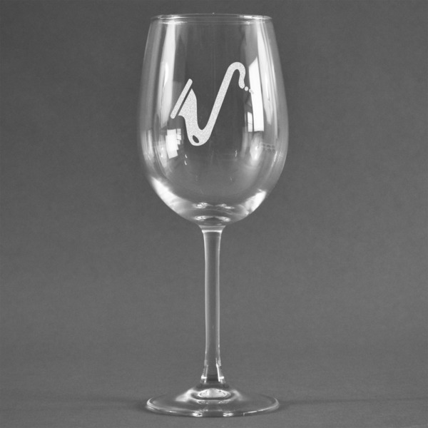 Custom Musical Instruments Wine Glass - Engraved