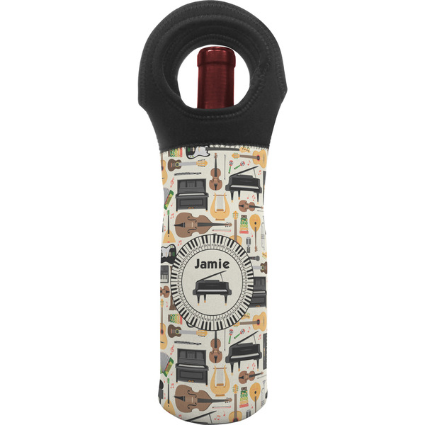 Custom Musical Instruments Wine Tote Bag (Personalized)