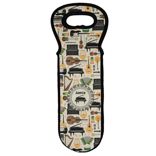 Custom Musical Instruments Wine Tote Bag (Personalized)