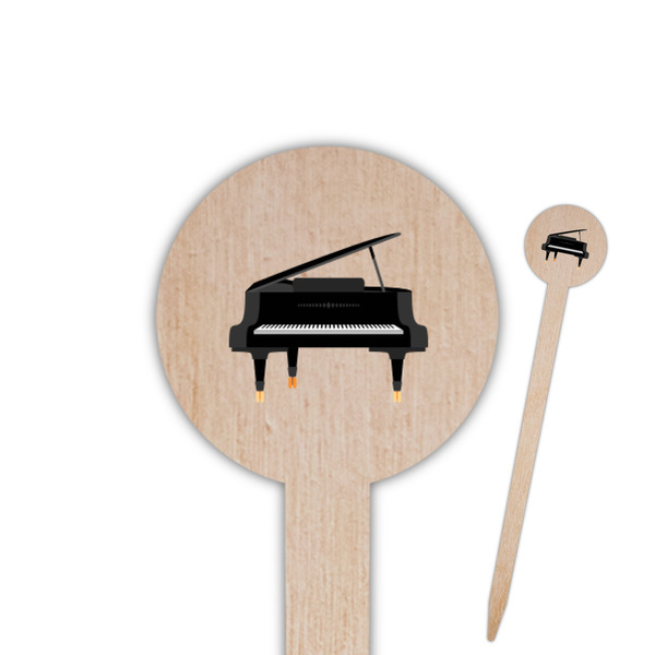 Custom Musical Instruments Round Wooden Food Picks