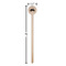 Musical Instruments Wooden 6" Stir Stick - Round - Dimensions