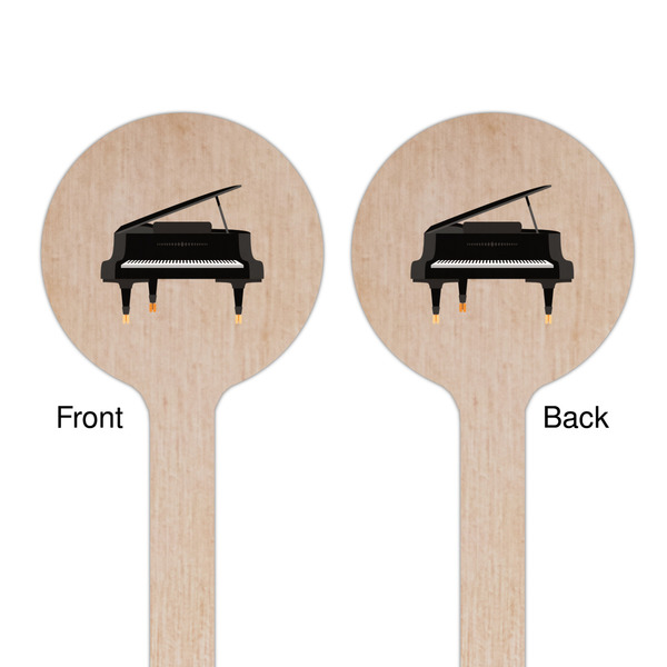 Musical Instruments Wooden 6" Stir Stick - Round - Double Sided - Front & Back