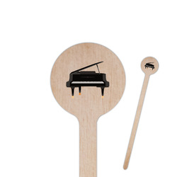 Musical Instruments 7.5" Round Wooden Stir Sticks - Single Sided