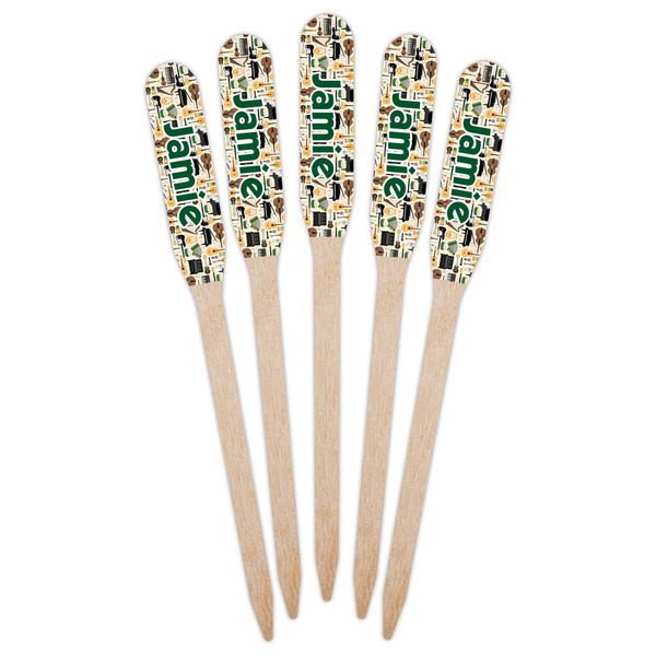 Musical Instruments Wooden Food Pick - Paddle - Fan View