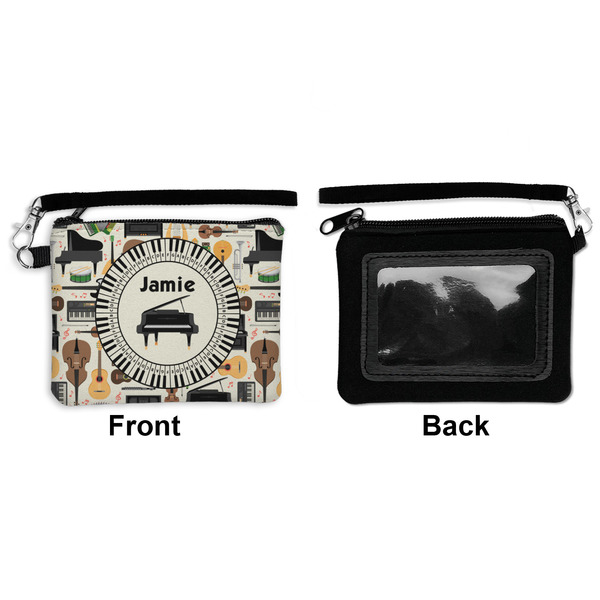 Musical Instruments Wristlet ID Cases - Front & Back