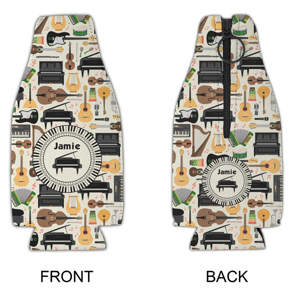 Musical Instruments Zipper Bottle Cooler - APPROVAL