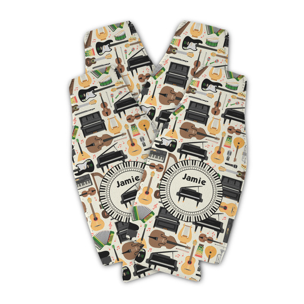 Musical Instruments Zipper Bottle Cooler - Set of 4 - PARENT MAIN (flat)