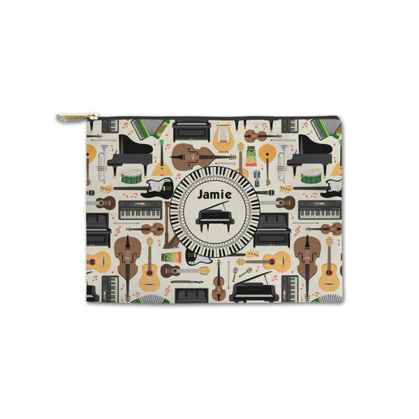 Custom Musical Instruments Zipper Pouch - Small - 8.5"x6" (Personalized)