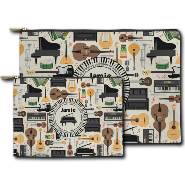 Musical Instruments Zippered Pouches - Size Comparison