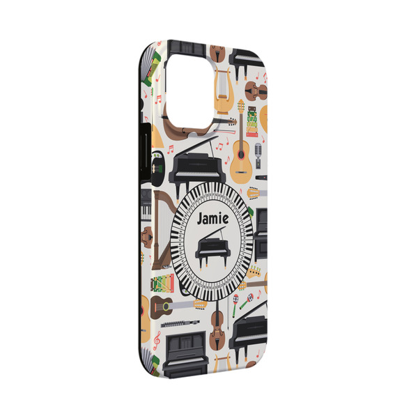 Custom Musical Instruments iPhone Case - Rubber Lined - iPhone 13 Mini (Personalized)
