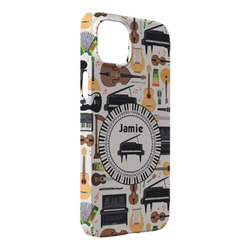Musical Instruments iPhone Case - Plastic - iPhone 14 Plus (Personalized)