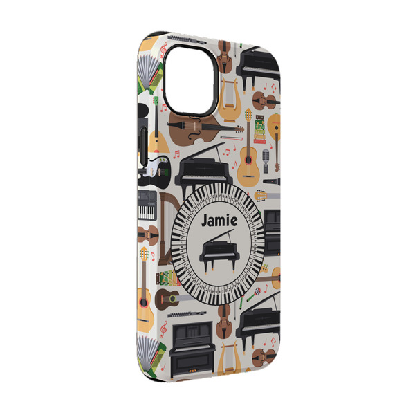 Custom Musical Instruments iPhone Case - Rubber Lined - iPhone 14 (Personalized)