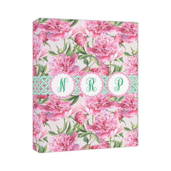 Custom Watercolor Peonies Canvas Print (Personalized)