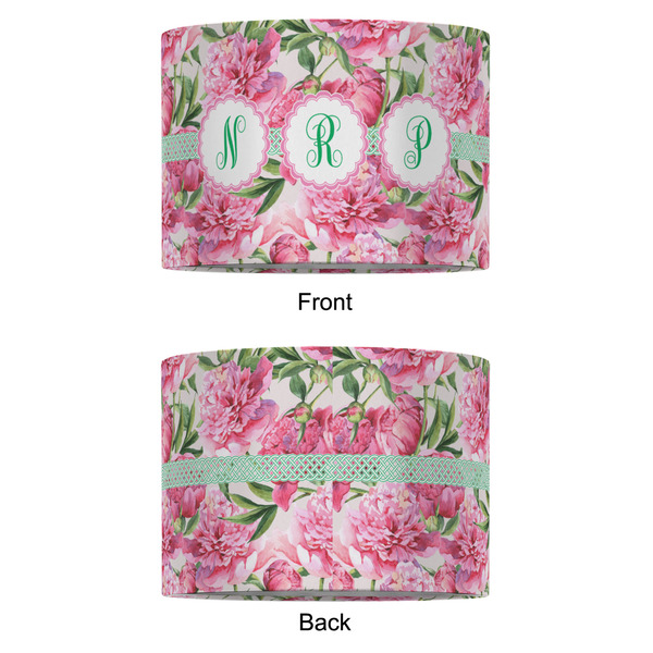 Watercolor Peonies 12" Drum Lampshade - APPROVAL (Fabric)