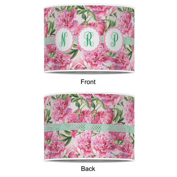 Watercolor Peonies 12" Drum Lampshade - APPROVAL (Poly Film)