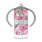 Watercolor Peonies 12 oz Stainless Steel Sippy Cups - FRONT