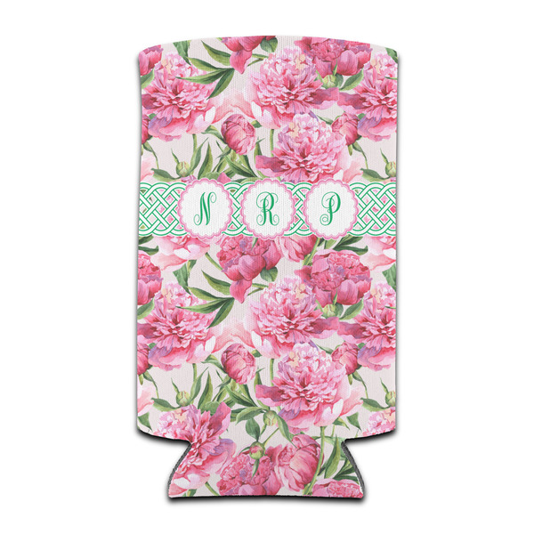 Custom Watercolor Peonies Can Cooler (tall 12 oz) (Personalized)