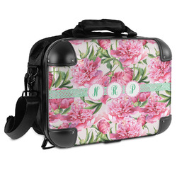 Watercolor Peonies Hard Shell Briefcase (Personalized)