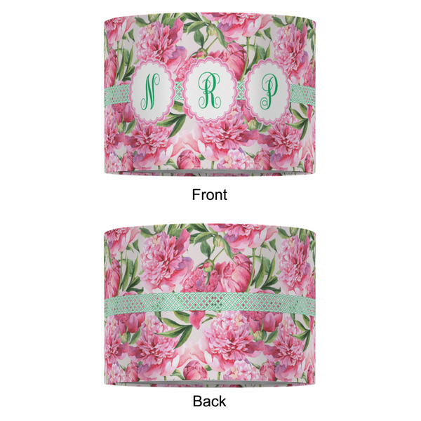Watercolor Peonies 16" Drum Lampshade - APPROVAL (Fabric)