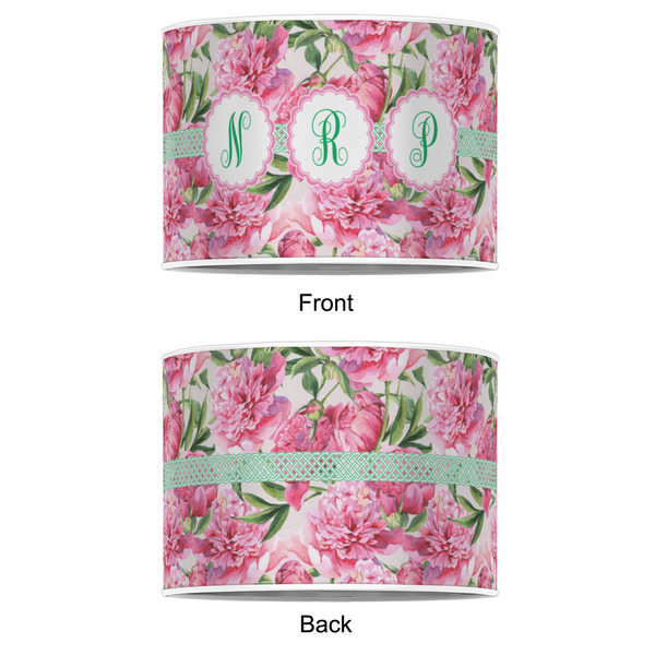 Watercolor Peonies 16" Drum Lampshade - APPROVAL (Poly Film)