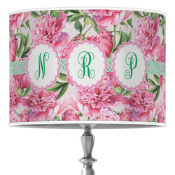 Watercolor Peonies Drum Lamp Shade (Personalized)