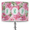 Watercolor Peonies 16" Drum Lampshade - ON STAND (Poly Film)
