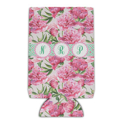 Watercolor Peonies Can Cooler (Personalized)