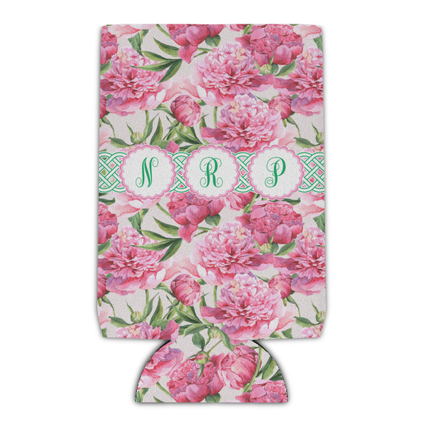 Custom Watercolor Peonies Can Cooler (Personalized)