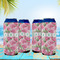 Watercolor Peonies 16oz Can Sleeve - Set of 4 - LIFESTYLE